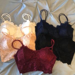 Women’s Bandeaus set of 5 no tags size Medium